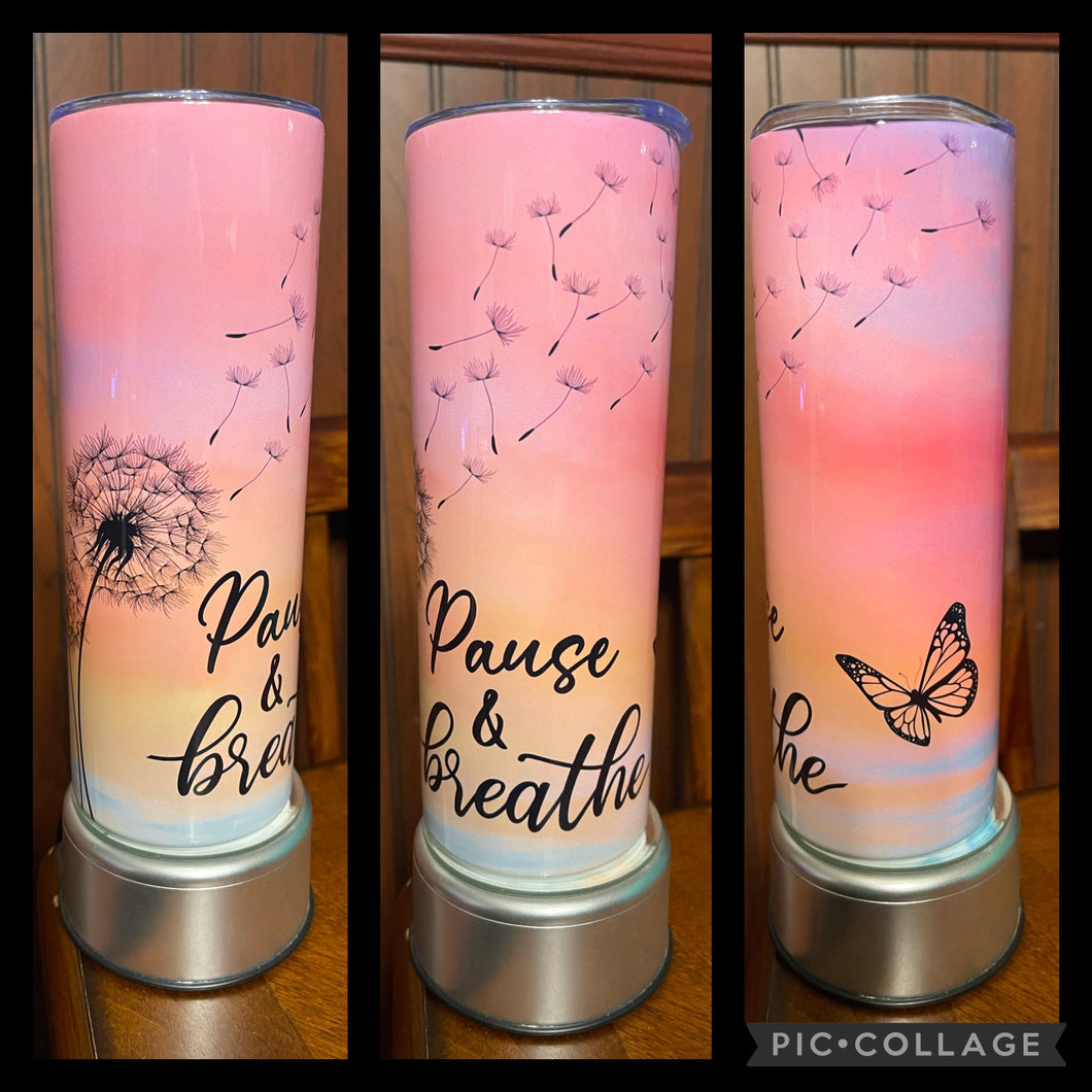 Pause & Breathe tumbler