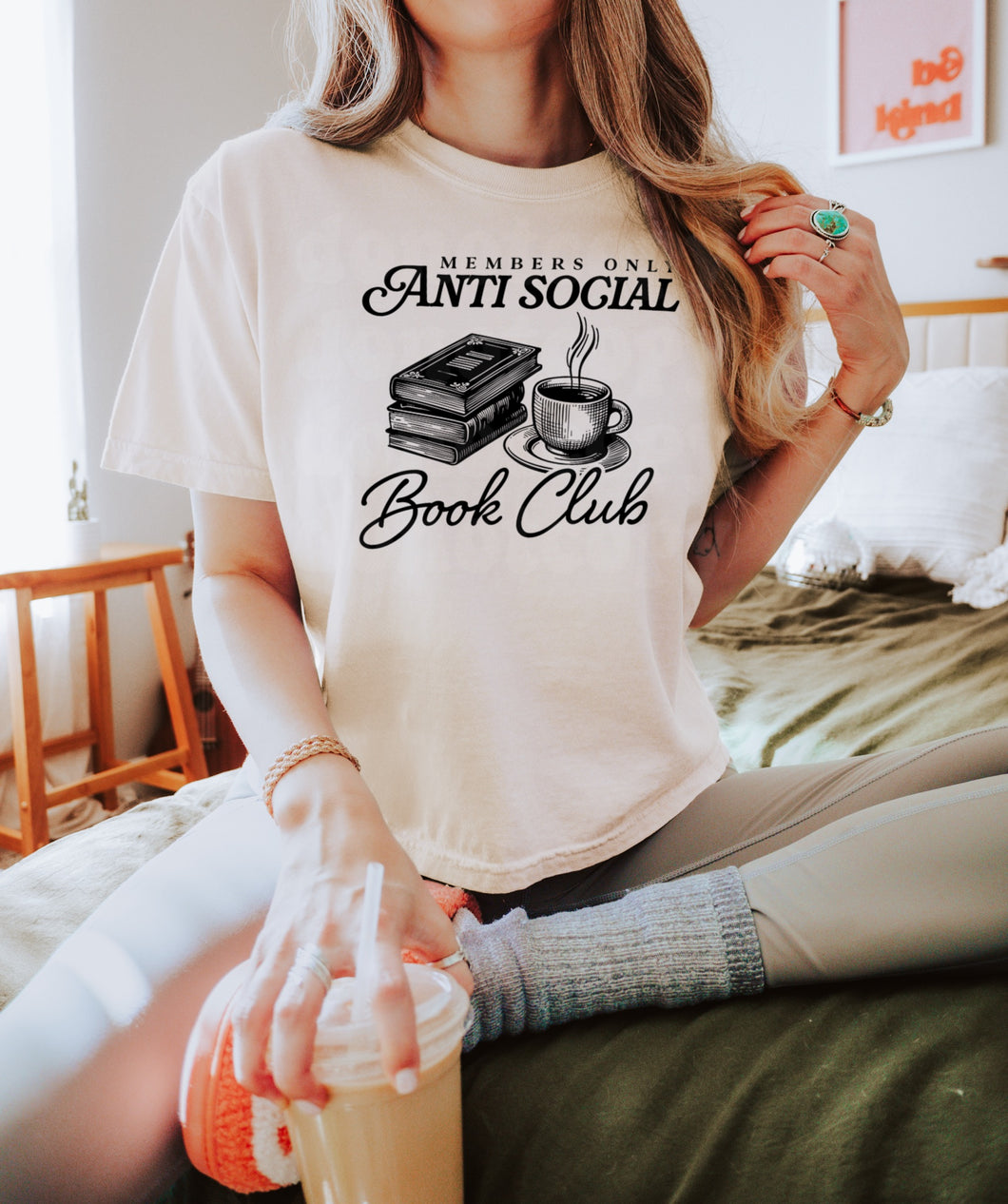 Anitsocial Book Club Tee