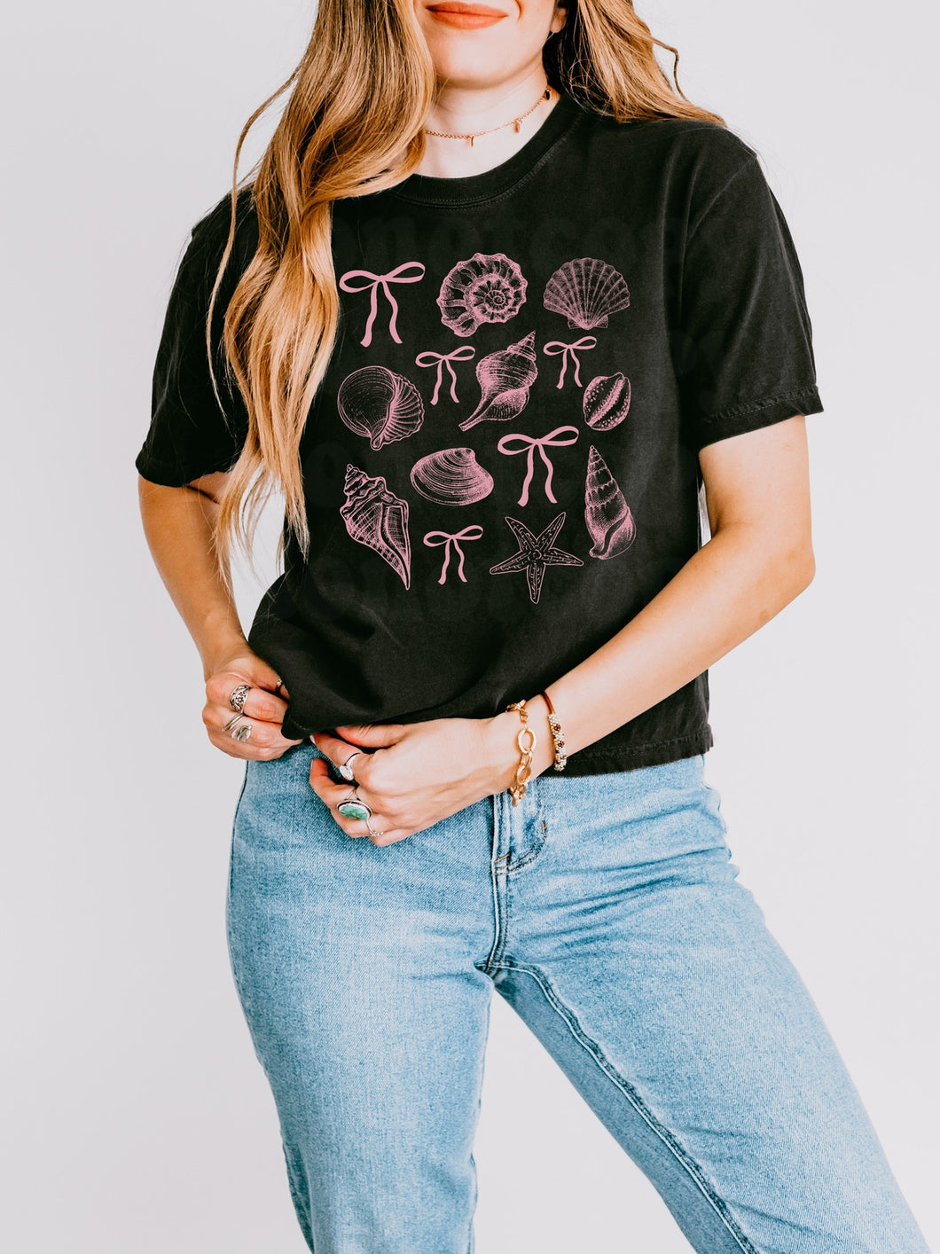 Coquette Shells and Bows Tee