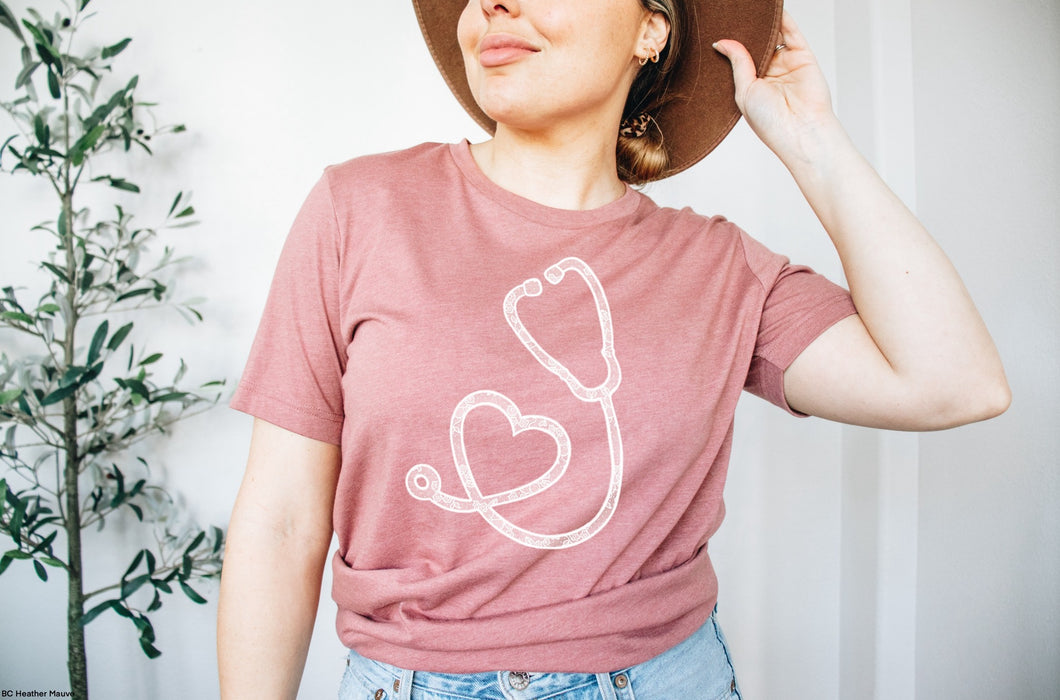 Lace Stethoscope Tee